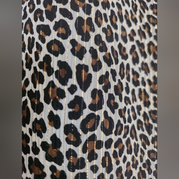 Michael Kors womens sheer leopard print blouse size X-small - Picture 3 of 5